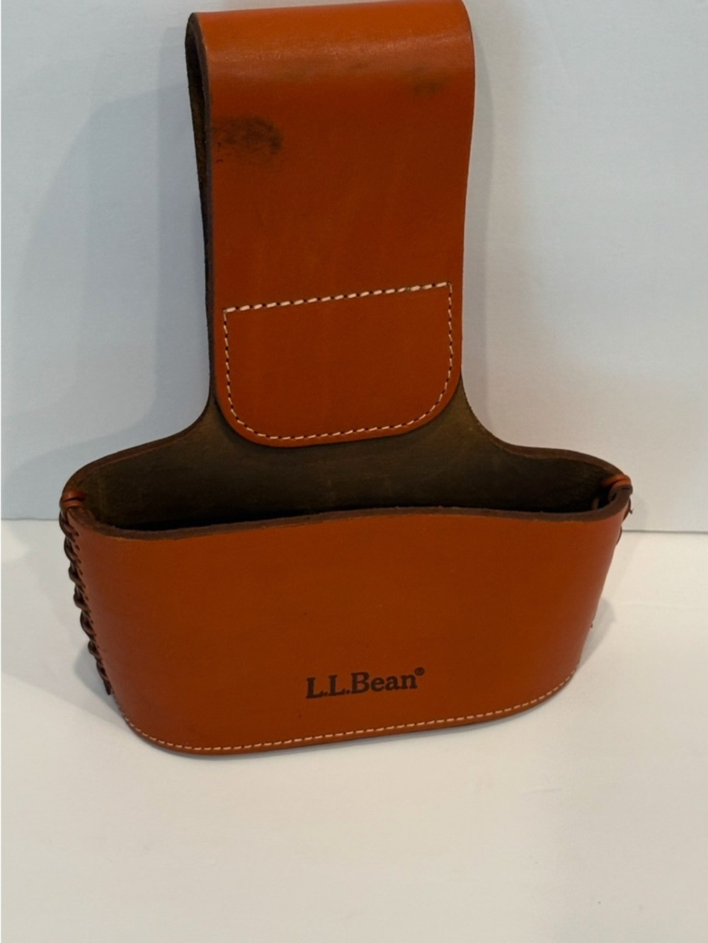 L.L.Bean Chestnut Brown Leather Belt Holster - Picture 2 of 8